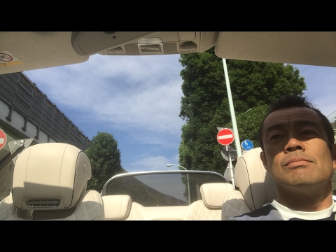 メルセデス・ベンツS550カブリオレに試乗しながら中継！