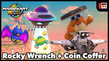 How to unlock Rocky Wrench and Coin Coffer using a UFO | Mario Kart World 1.3.0 Update