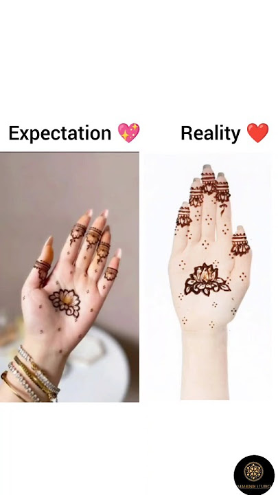 Expectation Vs Reality ❤#mehndistudio #mehndi #henna #shorts #viral #trending