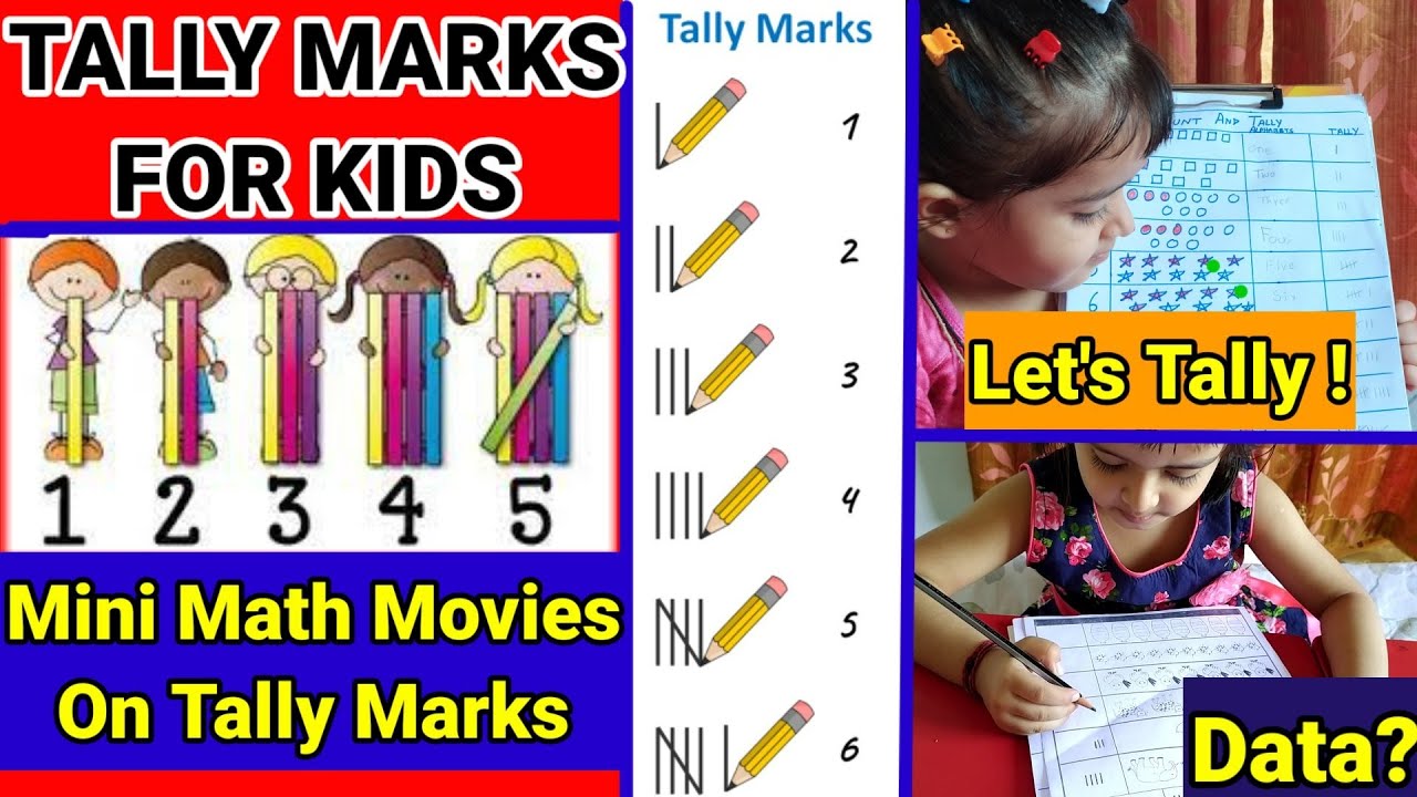 How to Teach Tally Marks to kids Count with Tally Marks Maths for