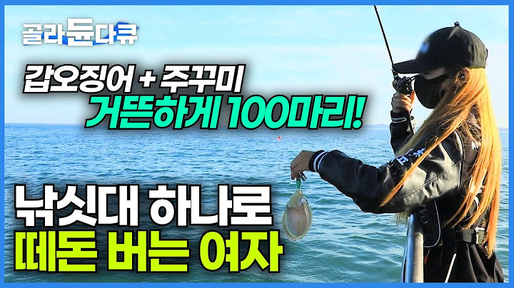 그물도 없이 낚싯대 하나로 갑오징어랑 주꾸미 쓸어담는 여자｜도시여자의 행복한 귀촌 이야기｜한국기행｜#골라듄다큐