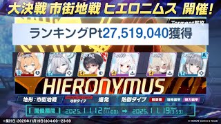 [Blue archive] Hieronymus urban blue Insane | Kuroko UE40 clear | Grand assault 28 - 27,519,040 pts