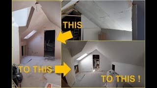 DIY Loft Conversion - Slum To Palace - Final Stud Wall &amp; 1st Coat Painting - Rollin&#39; Rollin&#39; Rollin&#39;