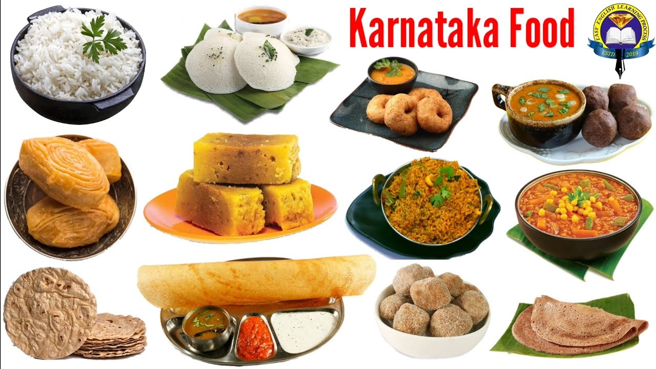 Karnataka Food Karnataka India Food English Vocabulary With Picture 