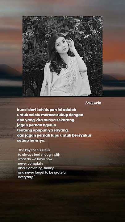 Awkarin Karin Novilda Sulaiman said like that