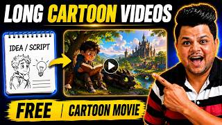 AI Cartoon Video FREE - Long Faceless Story with Google Flow AI 2026