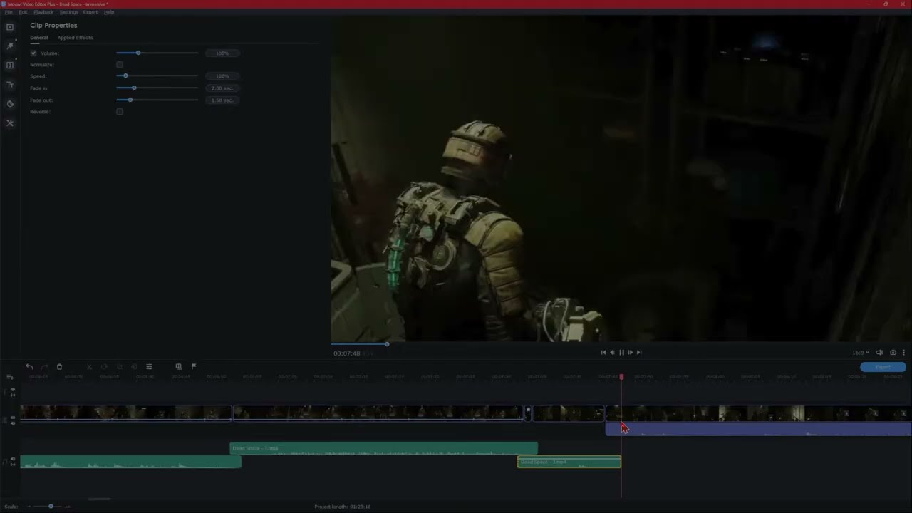 Editing Session: "Dead Space" (2)