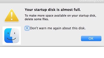 Your Startup Disk Is Almost Full on Mac Fix