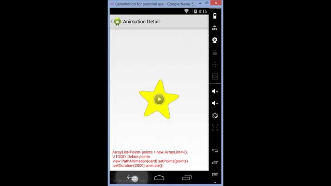 Android Animator Demo