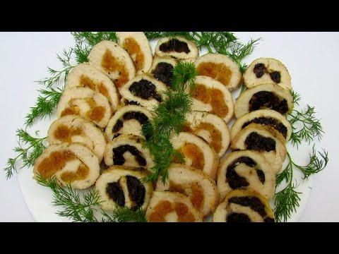 Video: Chicken Stuffed With Apples And Prunes - A Step By Step Recipe With A Photo