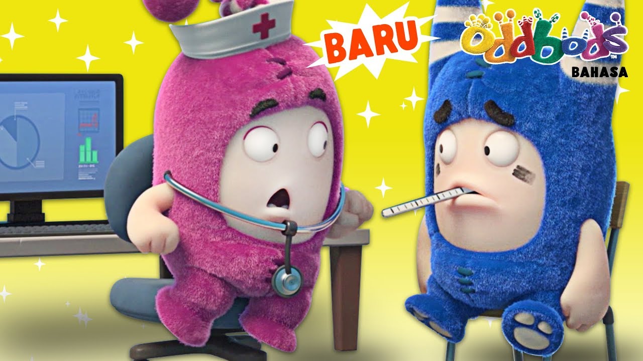 Oddbods Dokter Diragukan Kartun Lucu Oddbods Dokter Diragukan Kartun Lucu