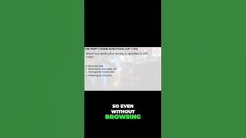 CWI Part C Question! API 1104 NDT
