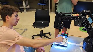 3 D.O.F. ROBOT ARM - GAME TESTING - Vision and Control Software