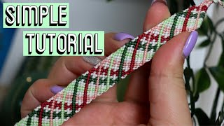 CRISS CROSS CANDY STRIPE TUTORIAL [CC] || Friendship Bracelets