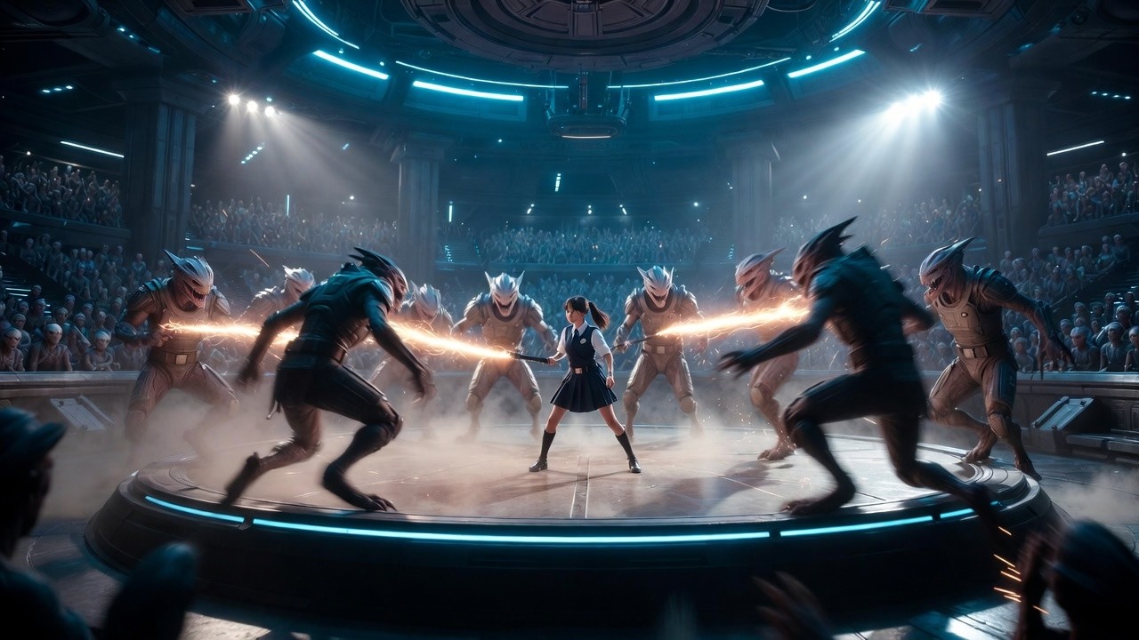 They Gave Her a Non-Fatal Baton —She Dropped 12 Predator Cadets in Just Seconds Sci-Fi | HFY Stories