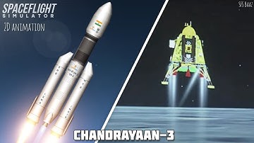 Chandrayaan-3 | Full Mission | Animated in Spaceflight Simulator | LVM3