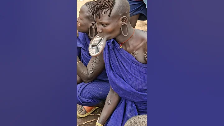 Mursi tribe girl Omo Valley Ethiopia #shorts #ethiopia #omovalley #omoadvisor #omoriver #short