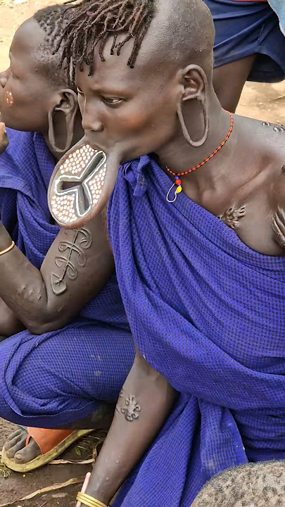Mursi tribe girl Omo Valley Ethiopia #shorts #ethiopia #omovalley #omoadvisor #omoriver #short