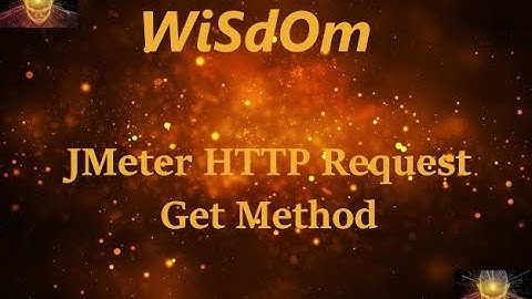 WiSdOm - JMeter HTTP Request GET Method