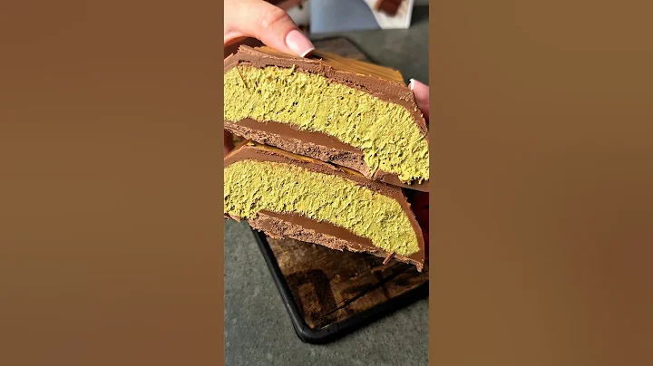 Dubai Chocolate ASMR 🍫 | Giant Thick Chocolate  🍫 #asmr #dubaichocolate #crunchyasmr