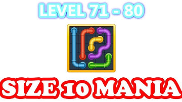 Line Puzzle: Pipe Art - Size 10 Mania Pack Level 71 - 80 - Walkthrough