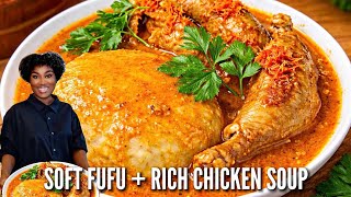 Making Fufu & Chicken Soup for dinner for my Family of 9