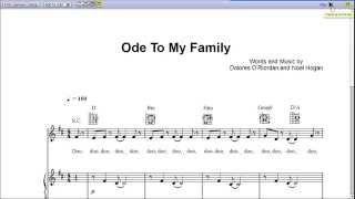 Ode to My Family by The Cranberries - Piano Sheet Music:Teaser