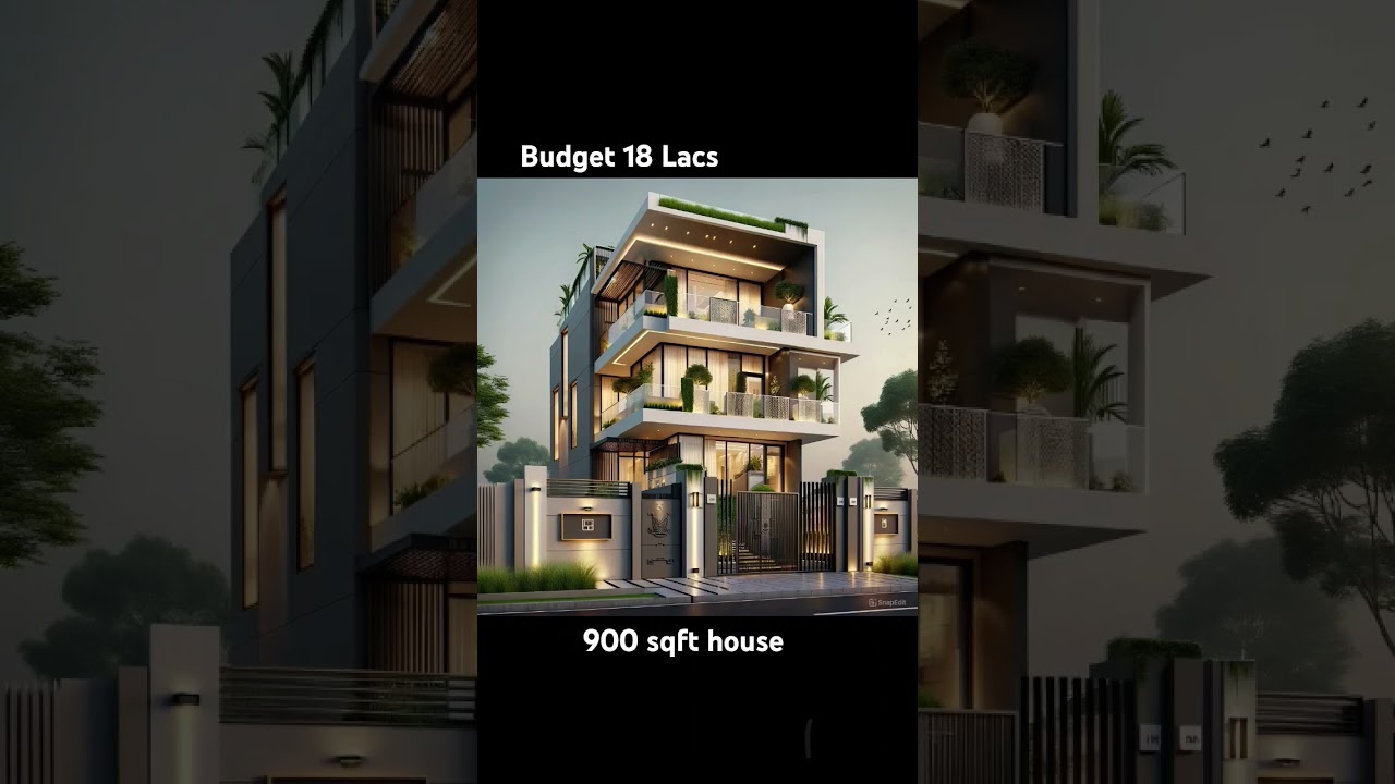 3 bhk duplex house design | 900 sqft house design