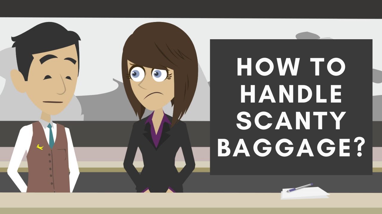How to handle guest with scanty baggage in a hotel?