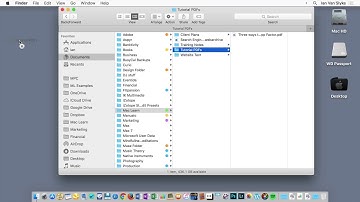 The Mac Finder SideBar
