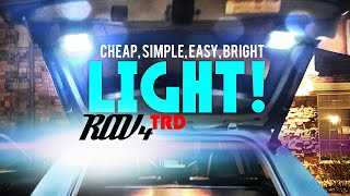 Rav4 Hatch Light Install - EASY! CHEAP & BRIGHT!