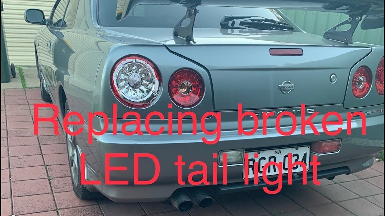 New LED tail lights for the R34 YouTube