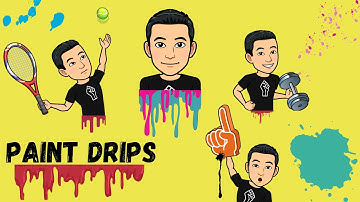 quick tutorial using paint drip effect in Canva