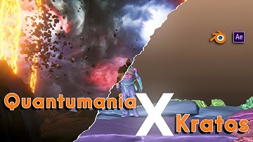 Quantumania x kratos || Entry scene with Quantum realm effect || Blender Tutorial || Using vfx