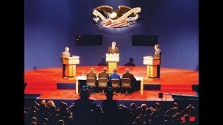 Bill Clinton, George H.W. Bush and Ross Perot 1st Presidential Debate 1992