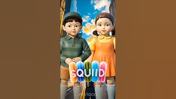 Squid Game AI Edible Slime Ice Cream ASMR #squidgame #asmr #shorts