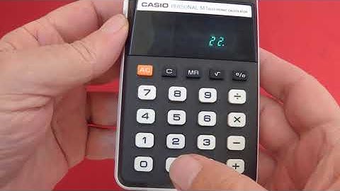 Casio Personal M1 Electronic Calculator H-813C * Vintage