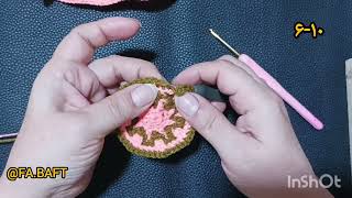 آموزش موتیف شانل رج۶-۱۰ crochet pattern tutorial mutif Chanel part  6-