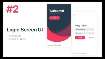 Login Screen UI Design - Adobe XD to Android Studio XML | Part 2