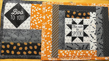 June Taylor Spooky Mug Mats Quilt as you go project from the Spooky Box 2025