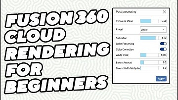 Fusion 360 cloud rendering |Complete tutorial