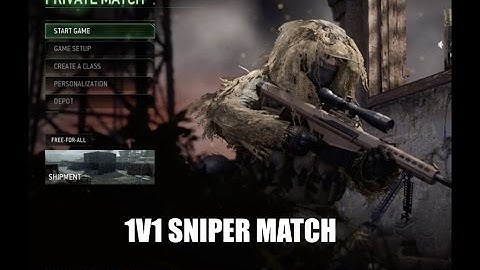 MWR QUICKSCOPE SNIPER 1V1 MATCH ($$$)
