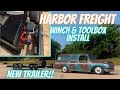 New Car Hauler! Harbor freight 12000LB winch && tongue box install. (BIG ANNOUCEMENT)