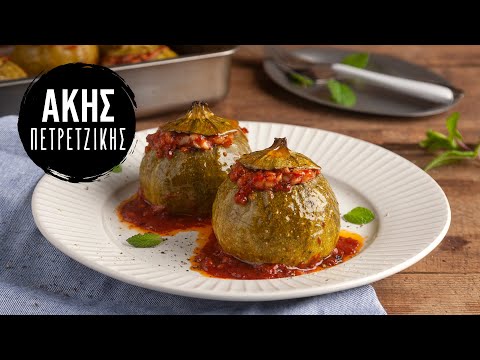 Γεμιστά κολοκυθάκια με τραχανά (Νηστίσιμα) Επ. 36 | Kitchen Lab TV | Άκης Πετρετζίκης