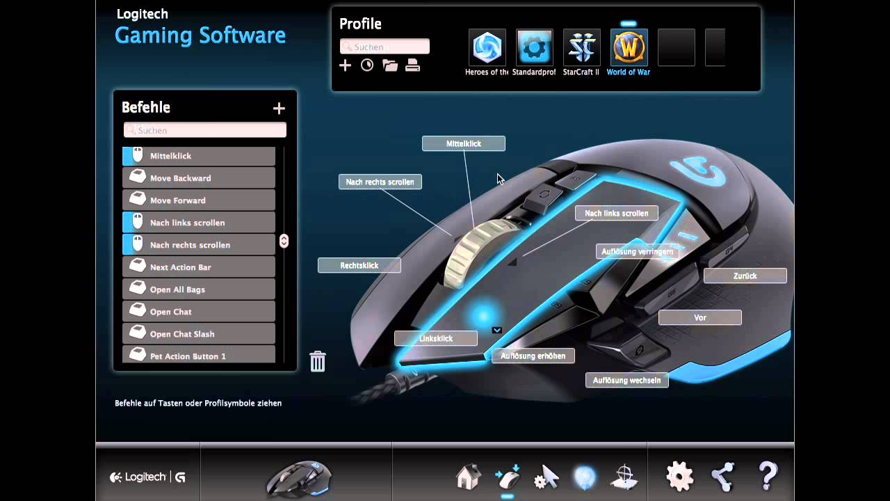 logitech button software