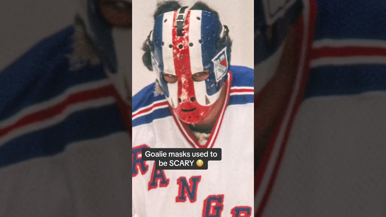 Goalie masks used to be SCARY 😳🏒 
