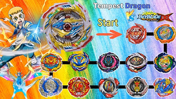 Beyblade Burst DB 【Tempest Dragon VS ALL Season 6 DB】 Marathon Battle 베이블레이드 버스트 ベイブレードバースト