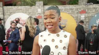 Storm Reid Dazzles At The Suicide Squad Red Carpet