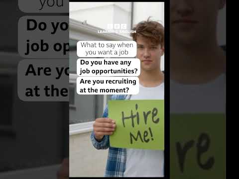 Asking for a job - Vocabulary #shorts