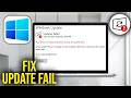 How To Fix Your Device Is Missing Important Security and Quality Fixes   Updates Failed Windows